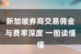新加坡券商交易佣金与费率深度 一图读懂