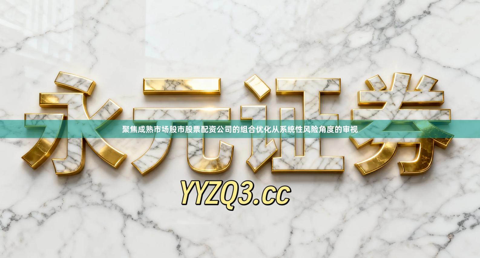 聚焦成熟市场股市股票配资公司的组合优化从系统性风险角度的审视